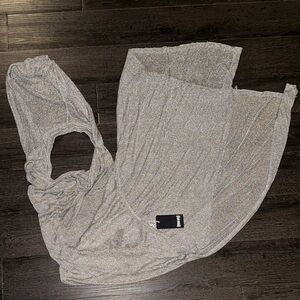 Darker Wavs Tempo Metallic Hoodie Maxi Dress